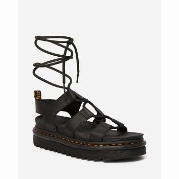 Dr Martens Nartilla Kožené Gladiator - Cierne Sandale Damske, D365SK